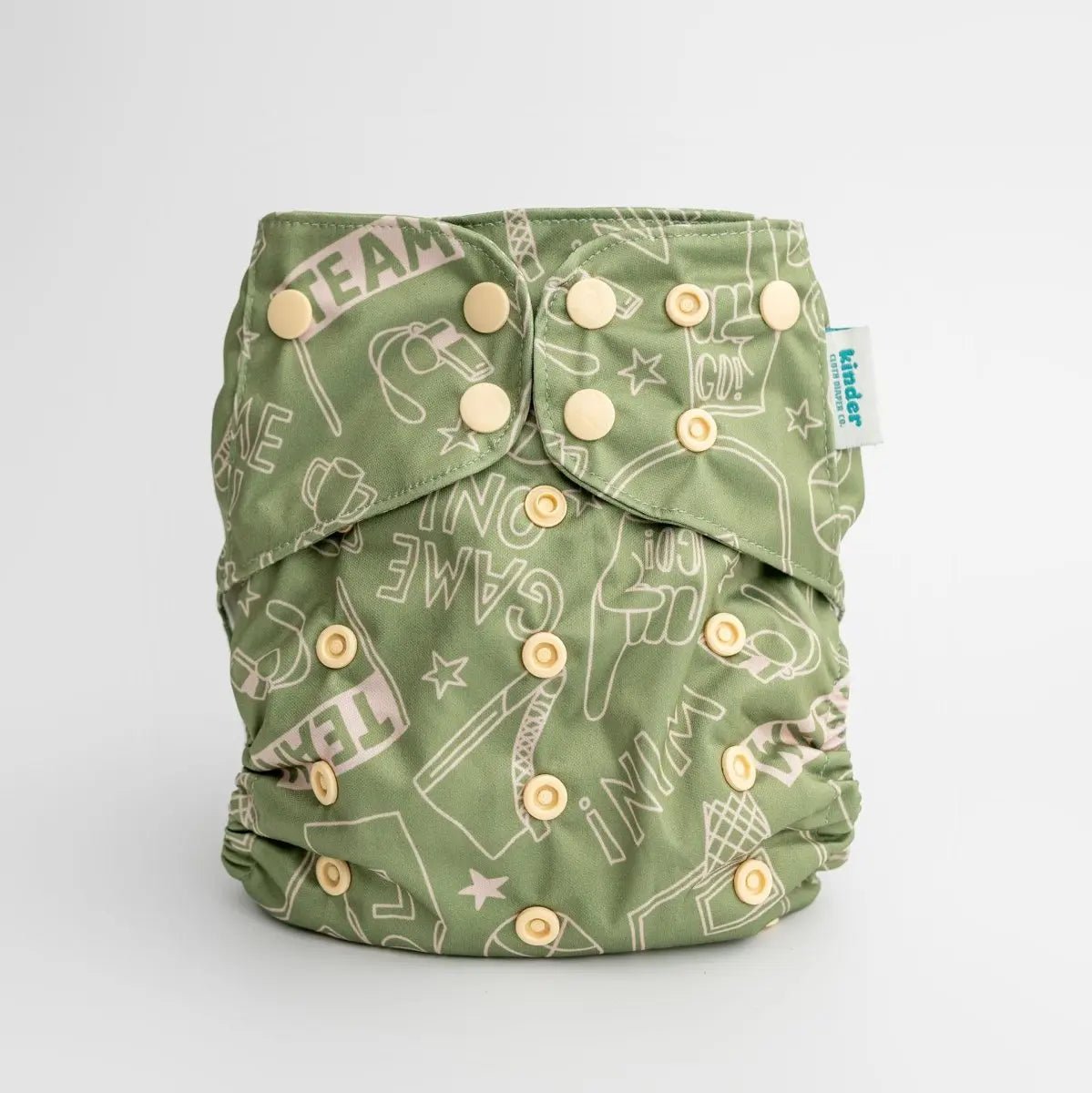 Kinder Cloth Diaper Co. Hobby and Interests: Essentials Pocket Cloth Diaper with Athletic Wicking Jersey,