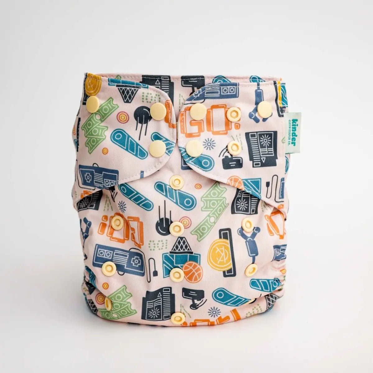 Kinder Cloth Diaper Co. Hobby and Interests: Essentials Pocket Cloth Diaper with Athletic Wicking Jersey,