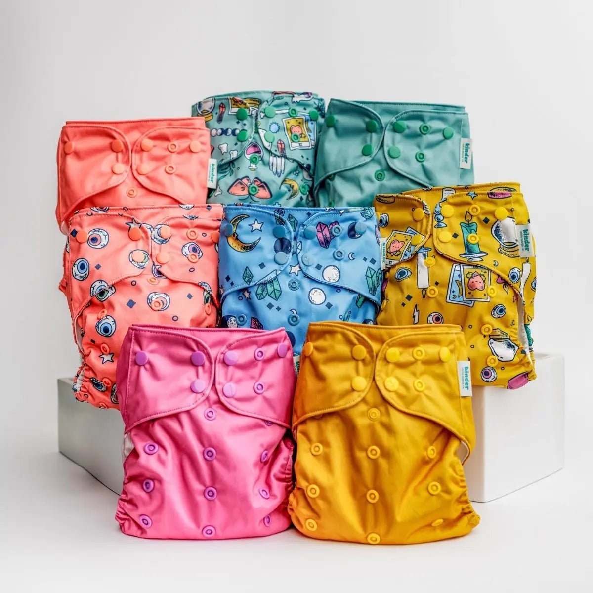 Kinder Cloth Diaper Co. Hobby and Interests: Essentials Pocket Cloth Diaper with Athletic Wicking Jersey,
