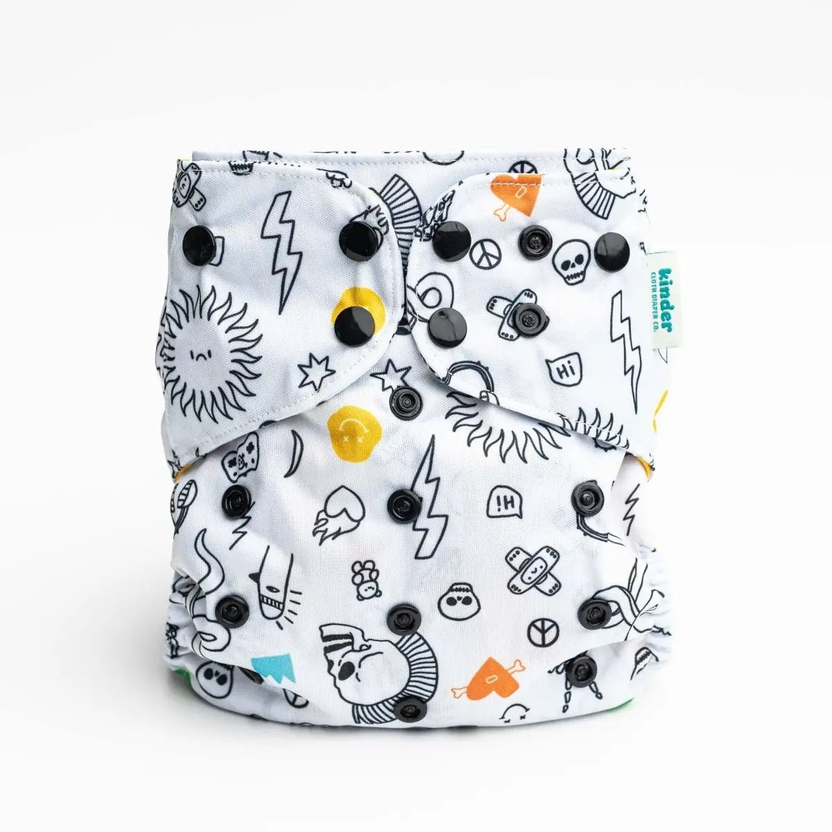 Kinder Cloth Diaper Co. Hobby and Interests: Essentials Pocket Cloth Diaper with Athletic Wicking Jersey,