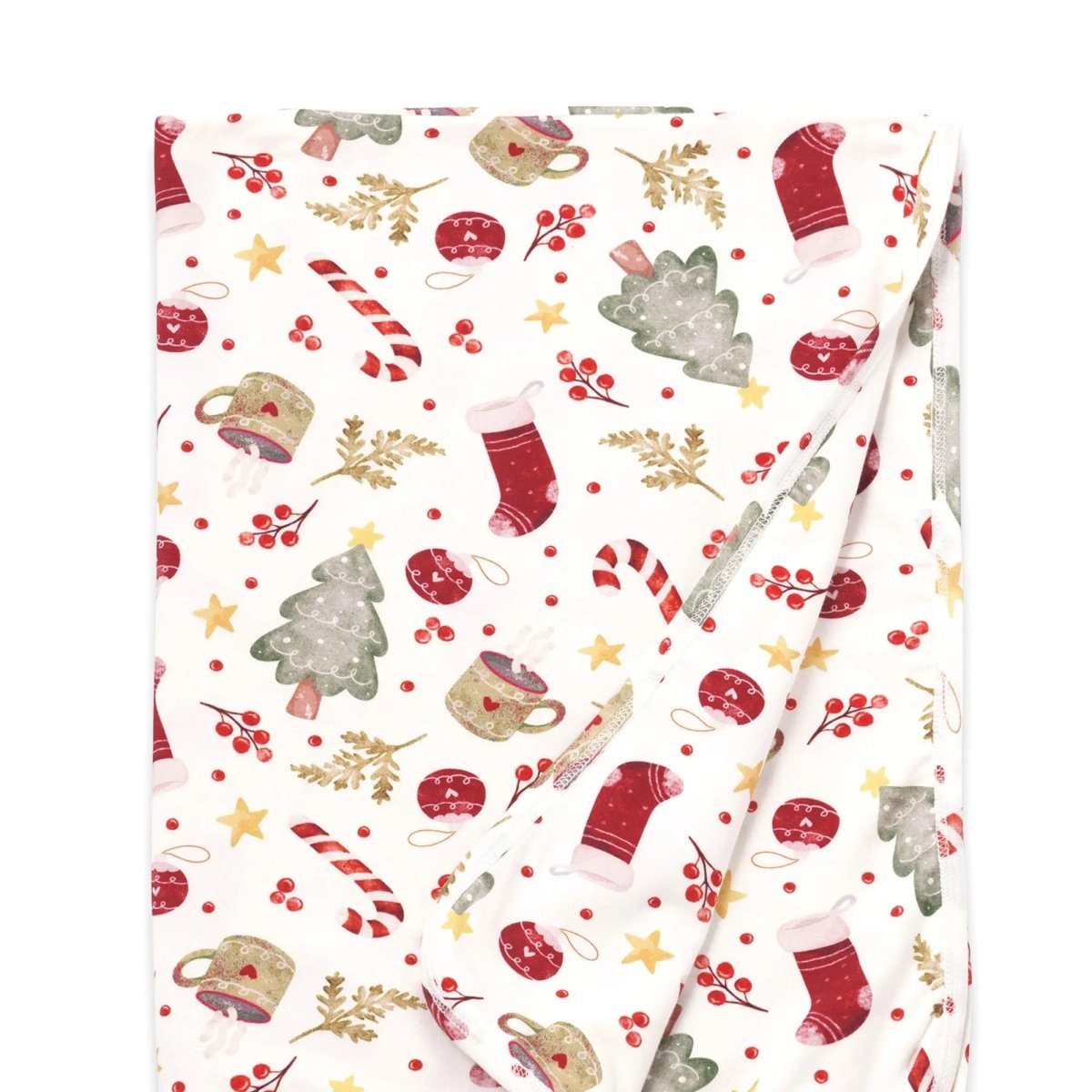 Tesa Babe Holiday Bamboo Baby Stroller Blanket Noel Christmas Wrap - Everetts Place Boutique - 