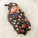 Bestaroo Holiday Cheer Swaddle 45x45 Multitask Baby Blanket Stroller Shade Superhero Cape - 