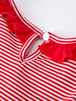 Rylee Faith Designs Holiday Girls Dress With Embroidered Christmas Lights - 