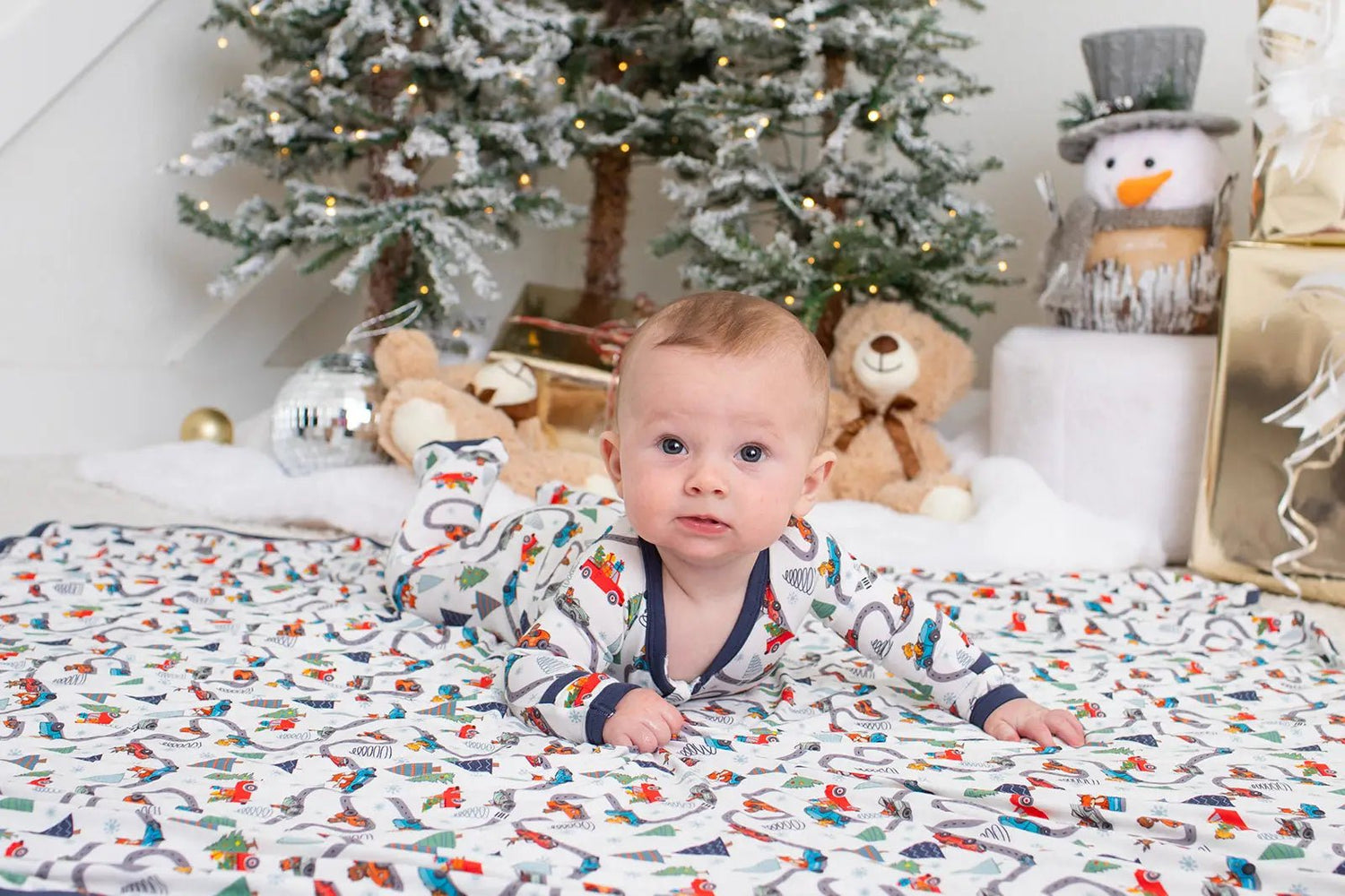 Bestaroo Holiday Haul Baby Footie Pajama With Zipper For Easy Changes And Cozy Lounging - 