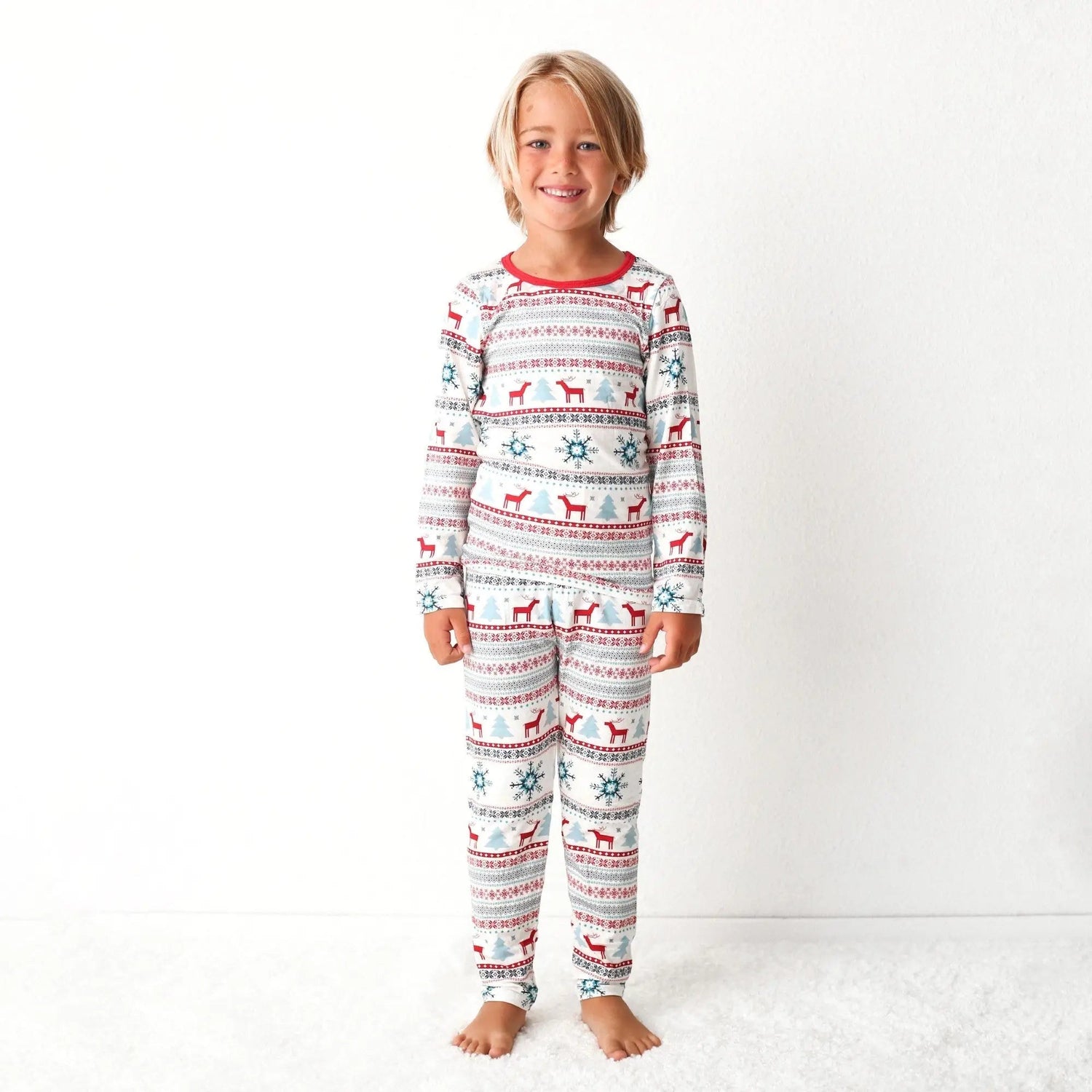 Holiday Reindeer Blue Pajama - Child, Nightwear, Toddler, Winter, Pajamas | Everetts Place