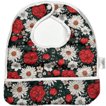 Texas Tushies Holly Jolly Meadow Baby Bib with Pocket for Mess - Free Mealtimes - 