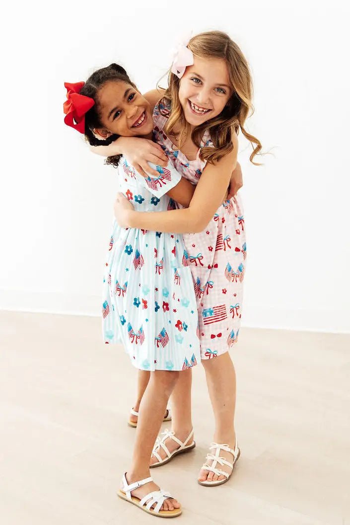 Mila & Rose ® Home of the Brave S/S Pocket Twirl Dress - 