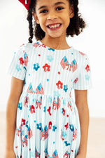 Mila & Rose ® Home of the Brave S/S Pocket Twirl Dress - 