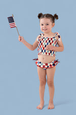 DREAM BIG LITTLE CO HOME OF THE FREE CHECKERS DREAM TANKINI TWO PIECE SWIM SUITEveretts Place