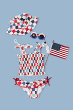 DREAM BIG LITTLE CO HOME OF THE FREE CHECKERS DREAM TANKINI TWO PIECE SWIM SUITEveretts Place