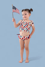 DREAM BIG LITTLE CO HOME OF THE FREE CHECKERS DREAM TANKINI TWO PIECE SWIM SUITEveretts Place