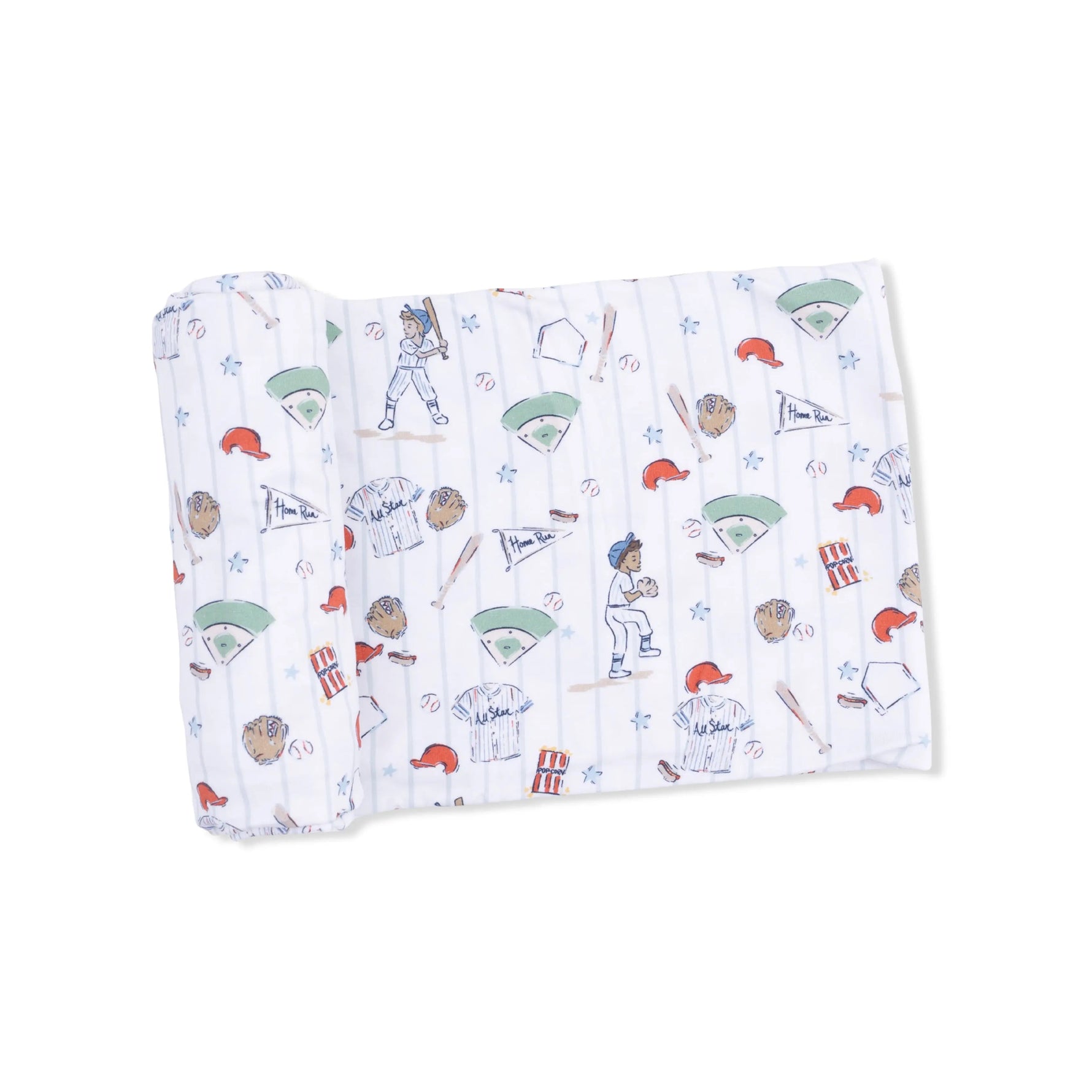 Angel Dear Home Run Baseball - 2 Way Zipper Footie & Swaddle - 