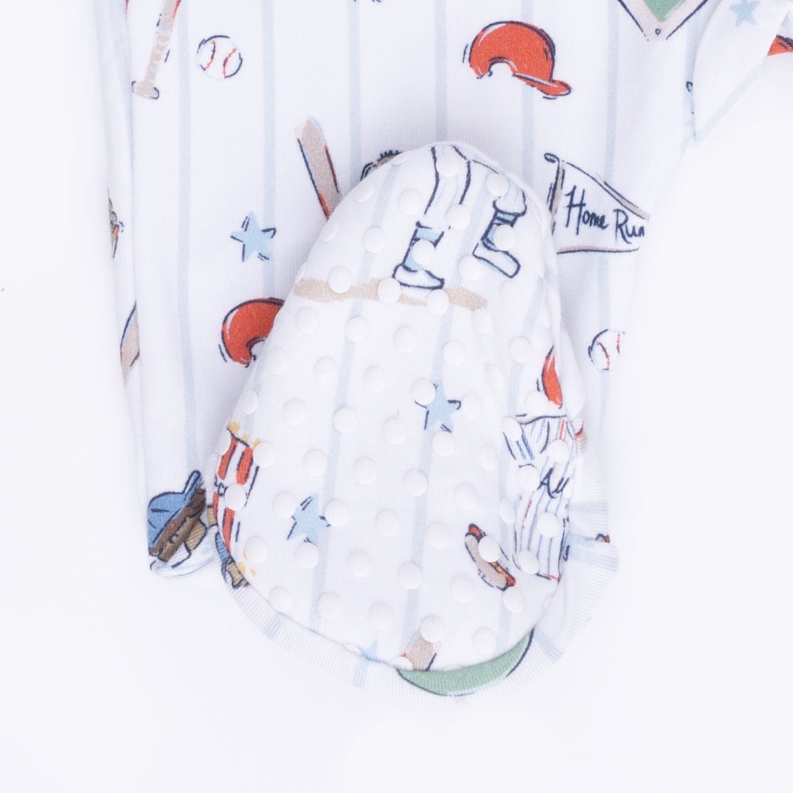 Angel Dear Home Run Baseball - 2 Way Zipper Footie & Swaddle - 