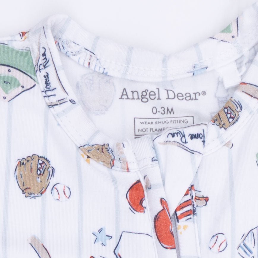 Angel Dear Home Run Baseball - 2 Way Zipper Footie & Swaddle - 