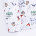 Angel Dear Home Run Baseball - 2 Way Zipper Footie & Swaddle - 