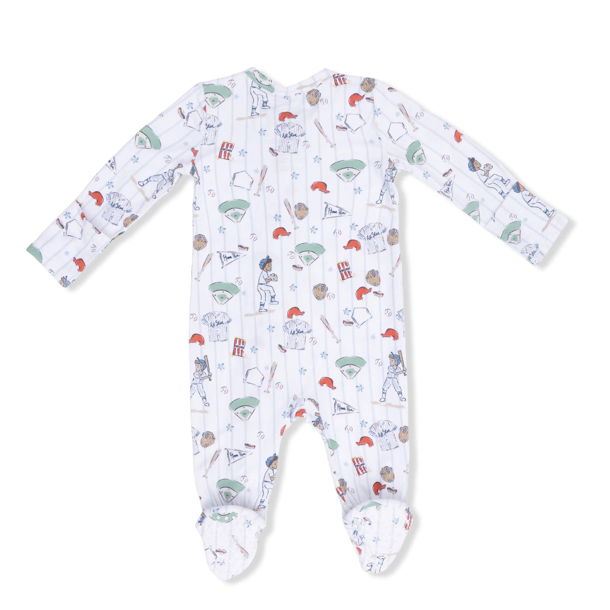 Angel Dear Home Run Baseball - 2 Way Zipper Footie & Swaddle - 
