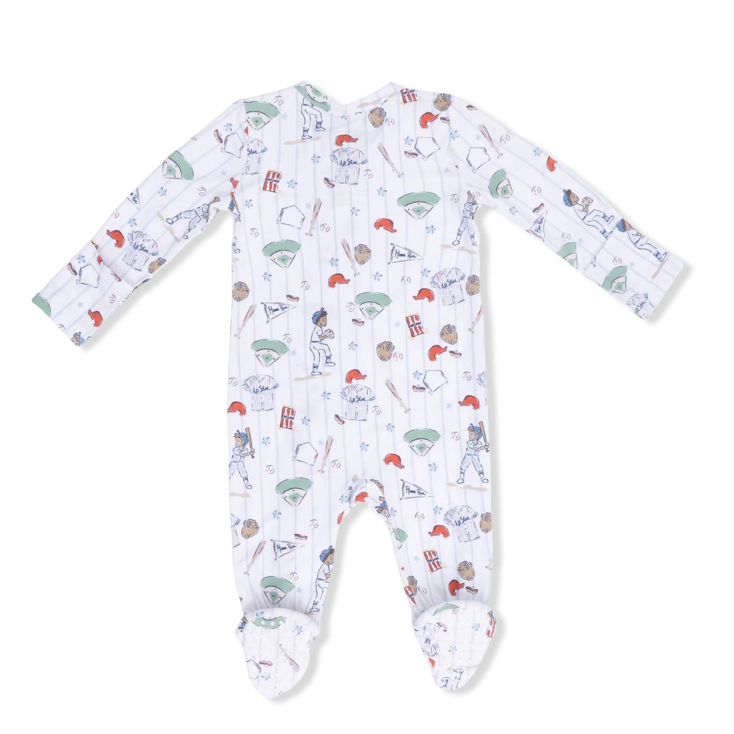 Angel Dear Home Run Baseball - 2 Way Zipper Footie & Swaddle - 