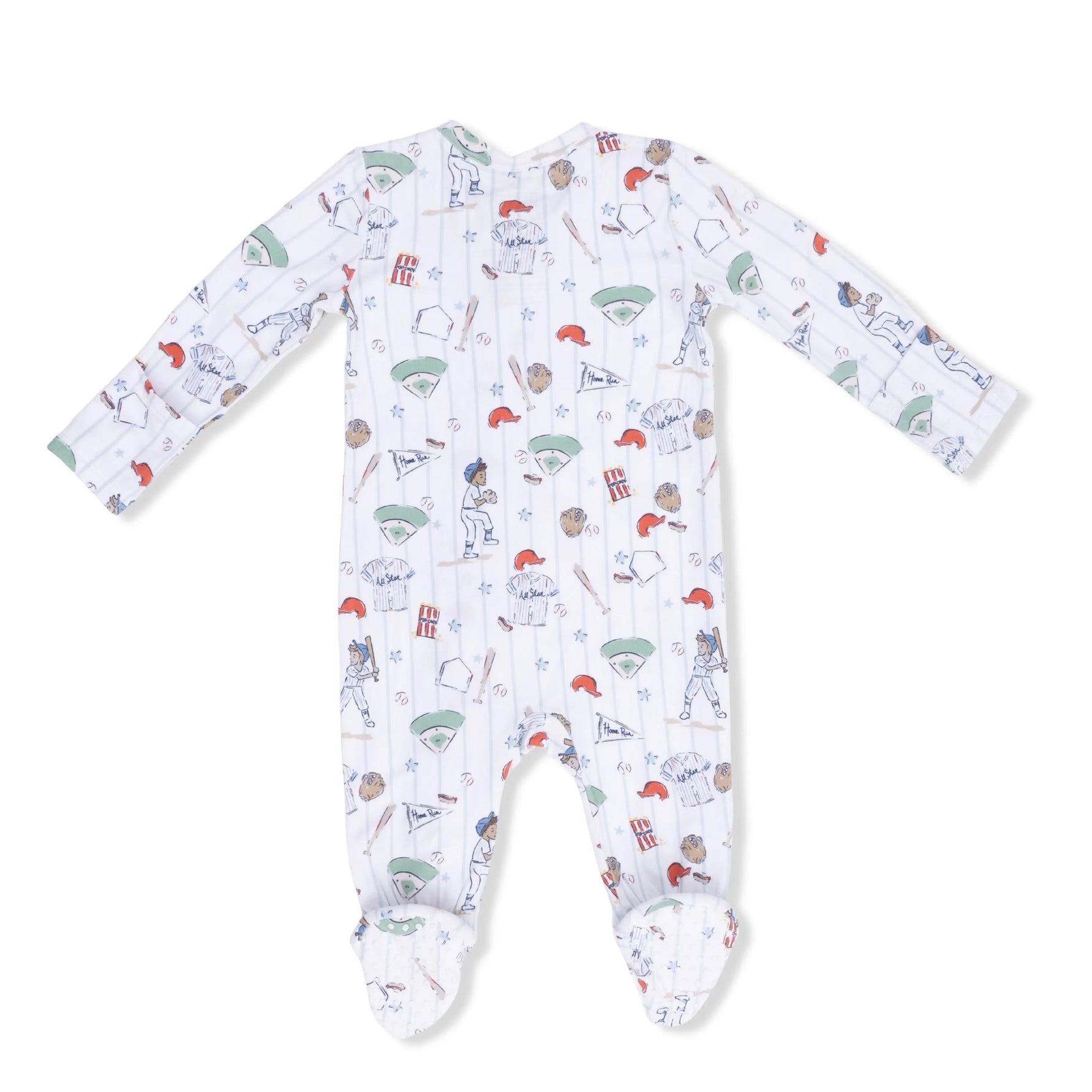 Angel Dear Home Run Baseball - 2 Way Zipper Footie & Swaddle - 