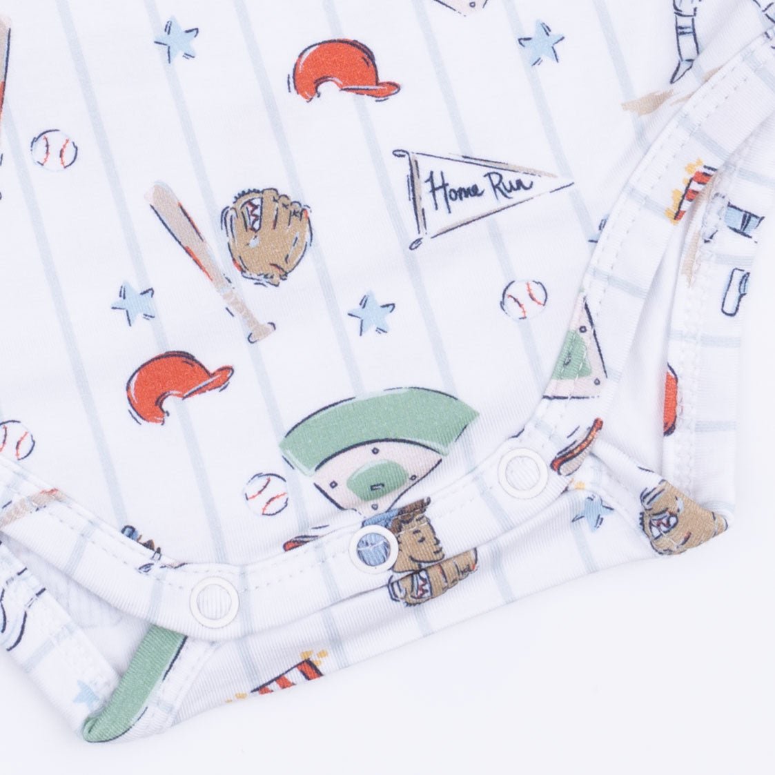 Angel Dear Home Run Baseball - Short Sleeve Bodysuit - 