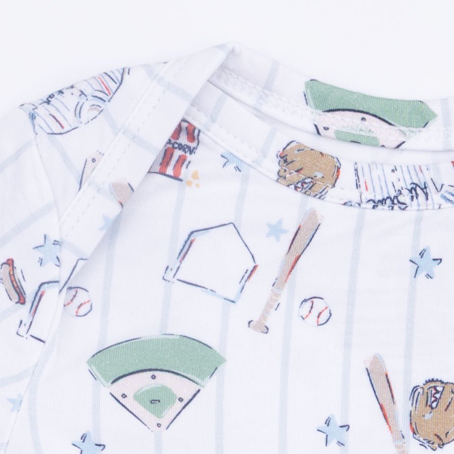 Angel Dear Home Run Baseball - Short Sleeve Bodysuit - 
