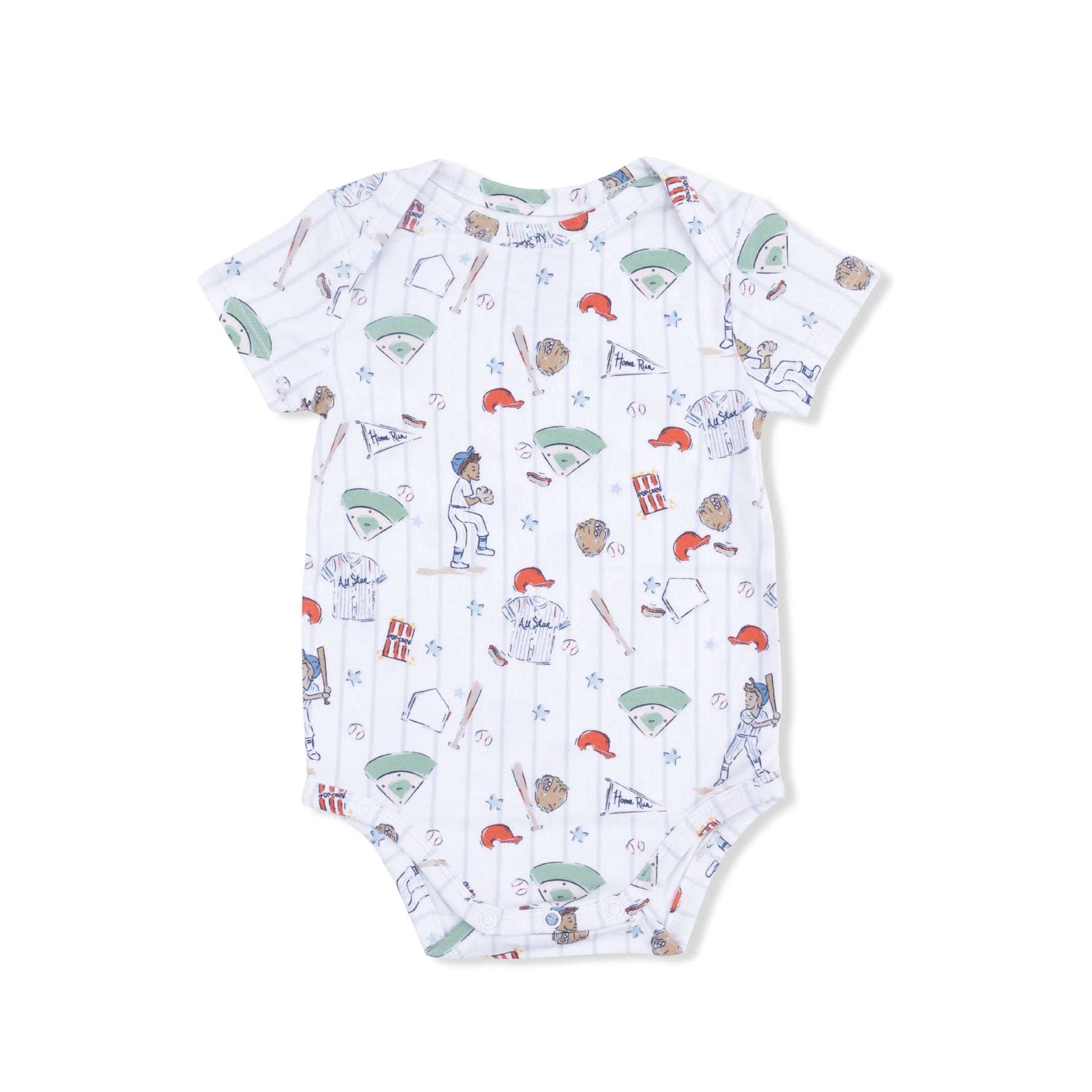 Angel Dear Home Run Baseball - Short Sleeve Bodysuit - 