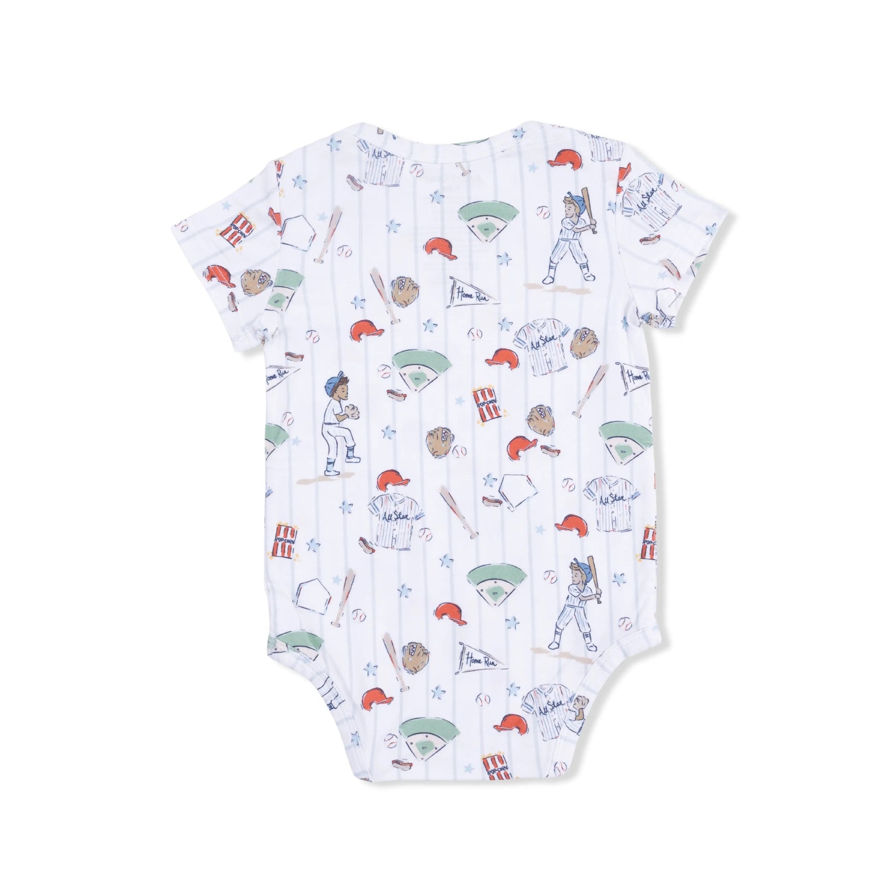 Angel Dear Home Run Baseball - Short Sleeve Bodysuit - 