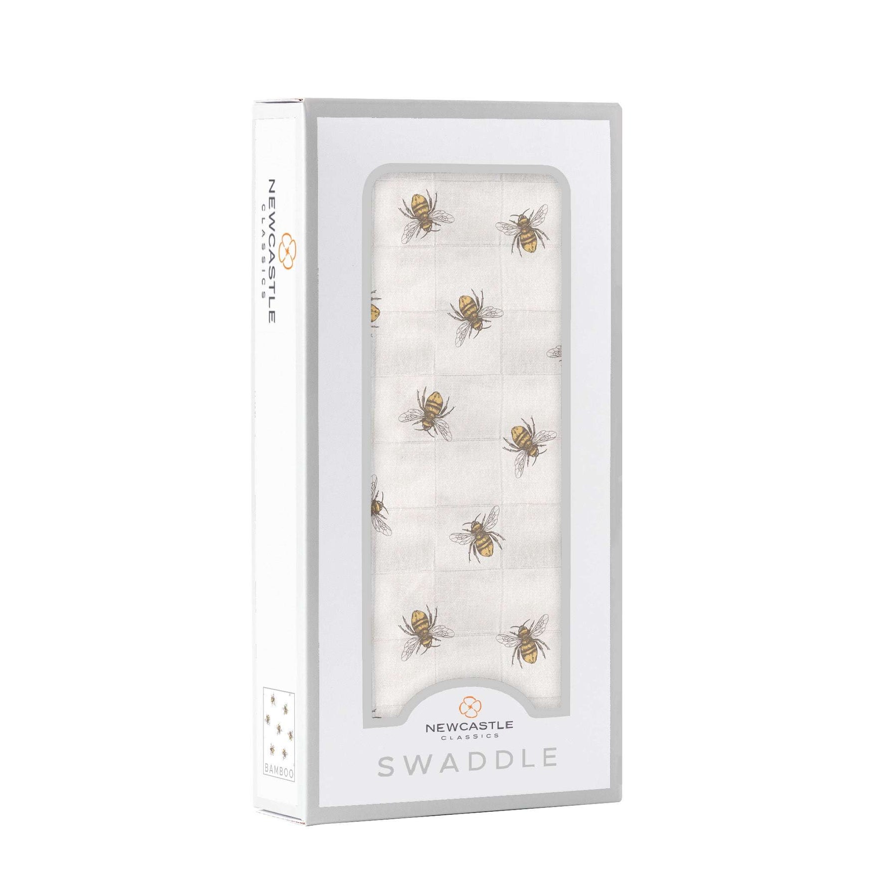 Newcastle Classics Honey Bee Bamboo Swaddle Blanket Soft Muslin for Newborn Comfort - Baby & Toddler > Swaddling & Receiving Blankets Bamboo Swaddle