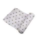 Newcastle Classics Honey Bee Bamboo Swaddle Blanket Soft Muslin for Newborn Comfort - Baby & Toddler > Swaddling & Receiving Blankets Bamboo Swaddle