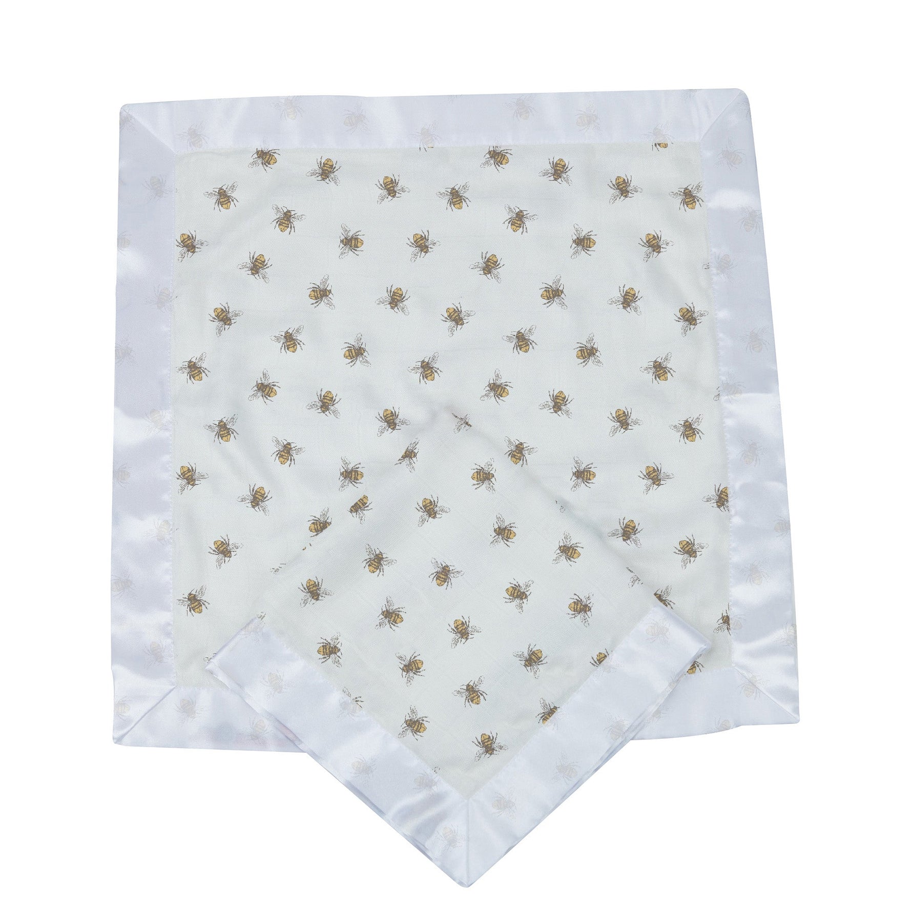 Newcastle Classics Honey Bee Newcastle Blankie Security Blanket with Bamboo Muslin for Kids - Baby & Toddler > Swaddling & Receiving Blankets > Receiving Blankets Bamboo Security Blanket