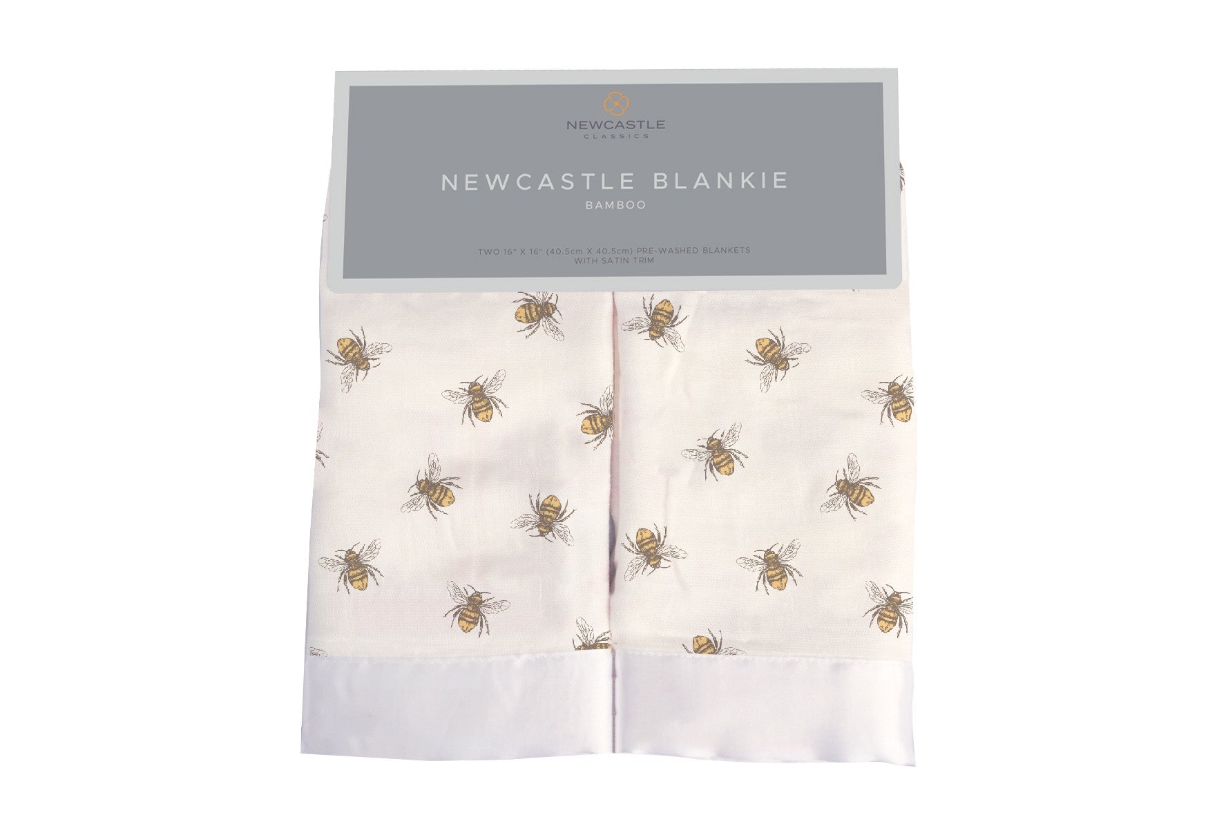 Honey Bee Newcastle Blankie Security Blanket for Comfort and Cuddles Newcastle Classics