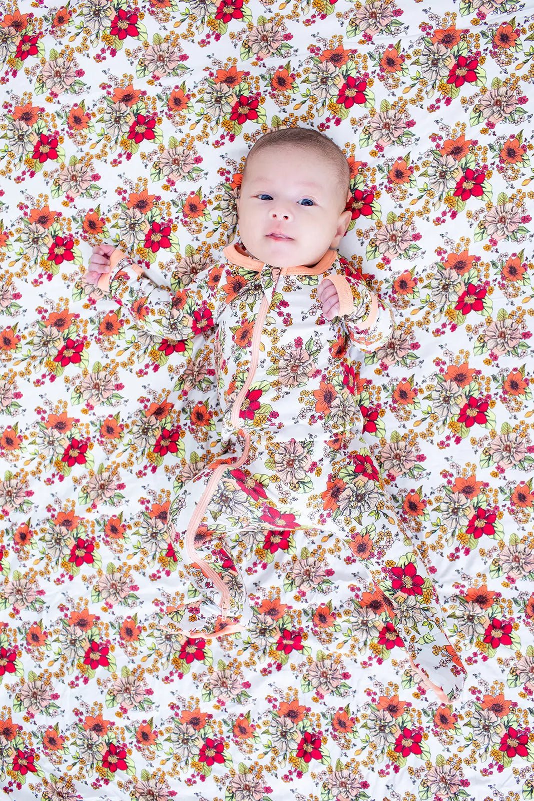 Honeyblossom Footie - Red, Baby & Toddler Clothing, Textile, Facial expression, Child | Everetts Place