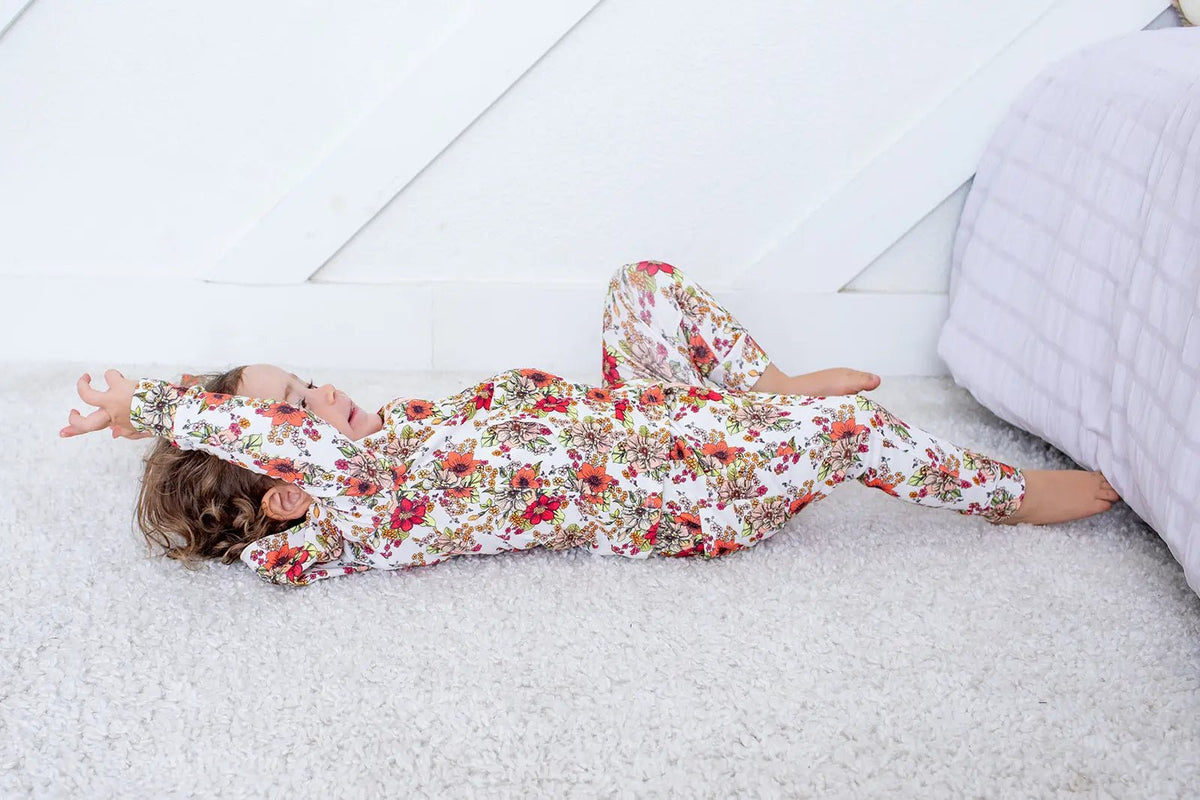 Bestaroo Honeyblossom Relaxed Fit Baby Jogger Pants Cotton Bamboo Blend Drawstring - 