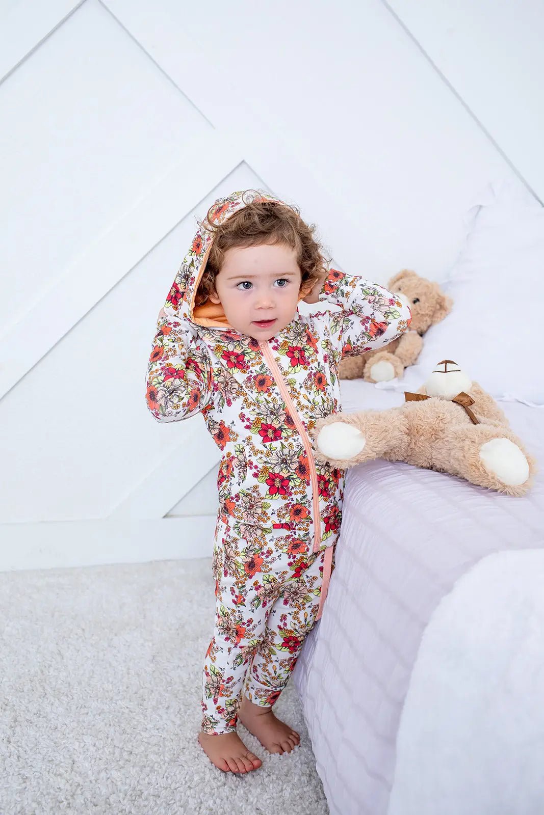 Honeyblossom Zipper Hoodie - Sleeve, Baby & Toddler Clothing, Textile, Child, Overall | Everetts Place