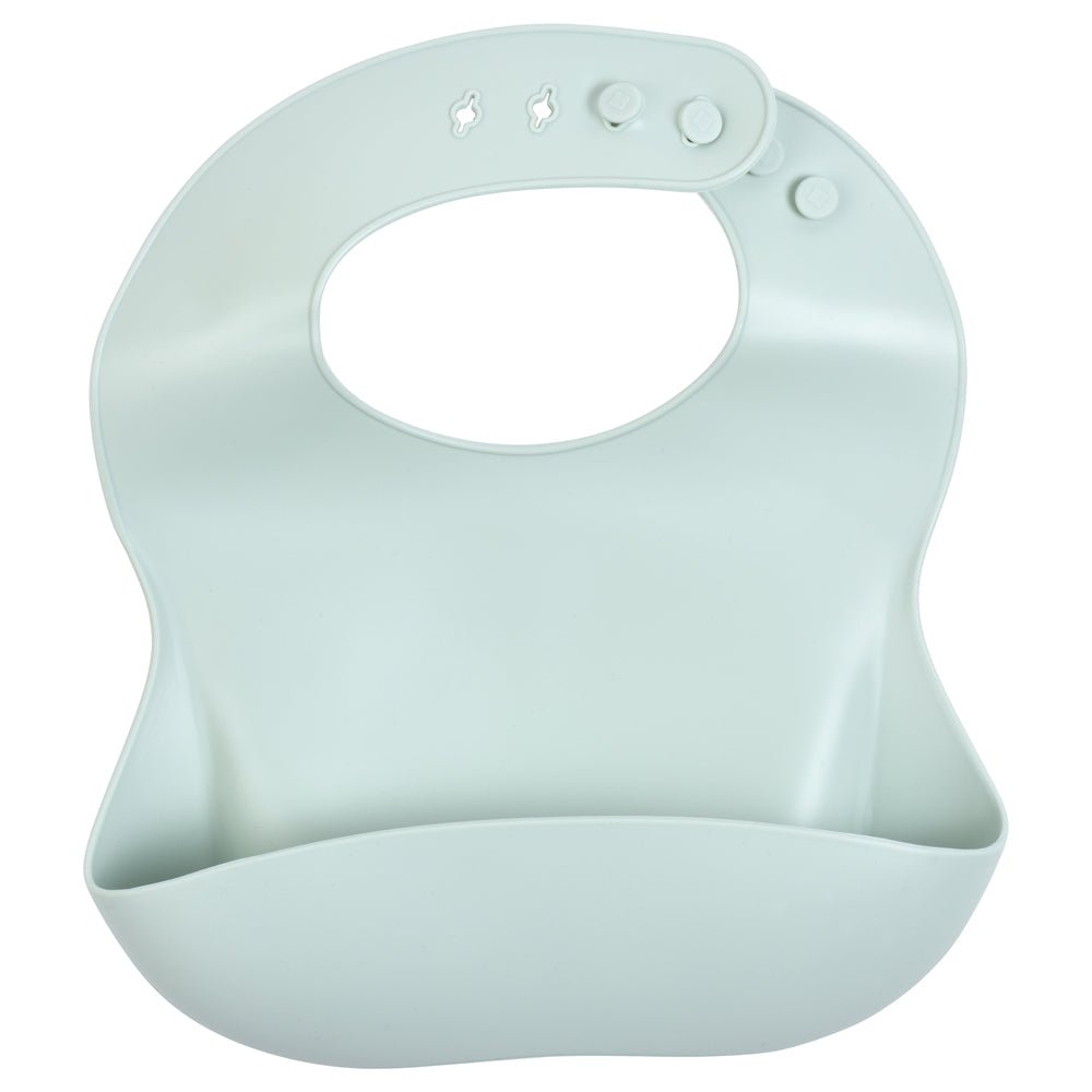 Three Little Tots Honeydew Silicone Bib - 