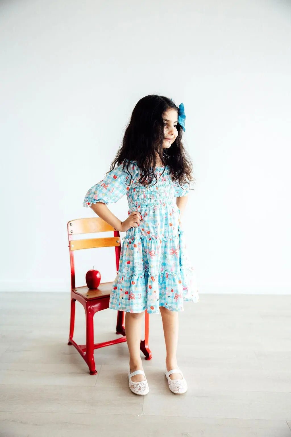 Mila & Rose ® Honor Roll Smocked Ruffle Dress - 