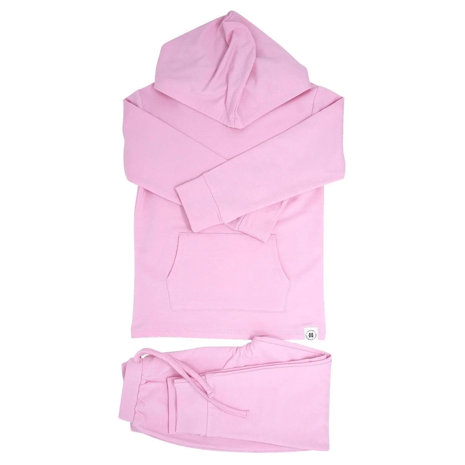Sweet Bamboo Hooded Jogger Set Carnation Pink - 