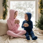 Sweet Bamboo Hooded Jogger Set Carnation Pink - 