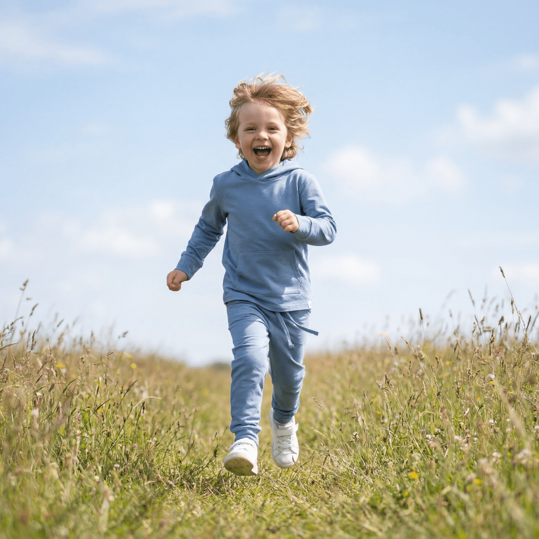 Hooded Jogger Set - Sleeve, Happiness, Child, Grassland, People in nature | Everetts Place