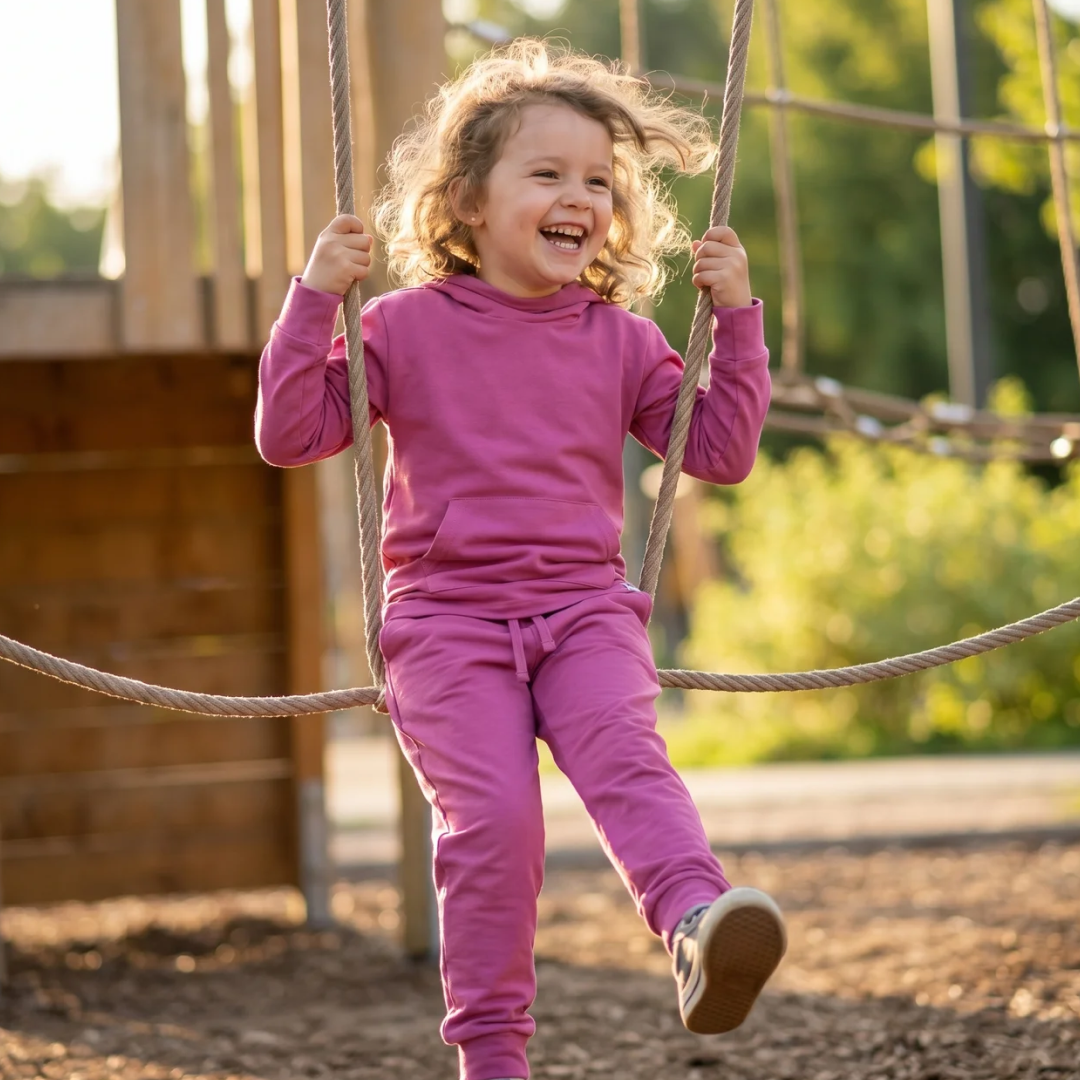 Hooded Jogger Set - Child, Pink, People in nature, Recreation, Leisure | Everetts Place