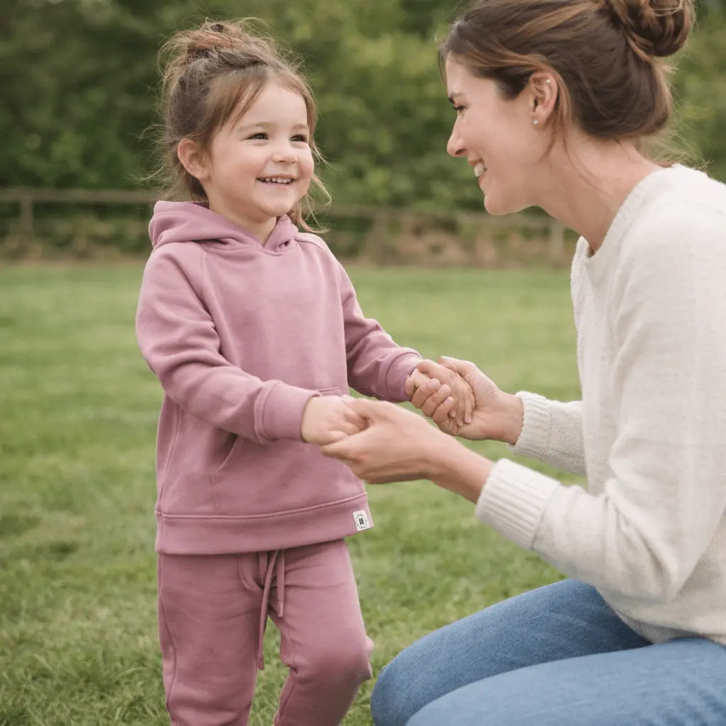 Hooded Jogger Set - Sleeve, Child, Happiness, Pink, Active Pants | Everetts Place