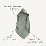 Organic Cotton Baby Hooded Towel by Mushie (view 3 of 58)