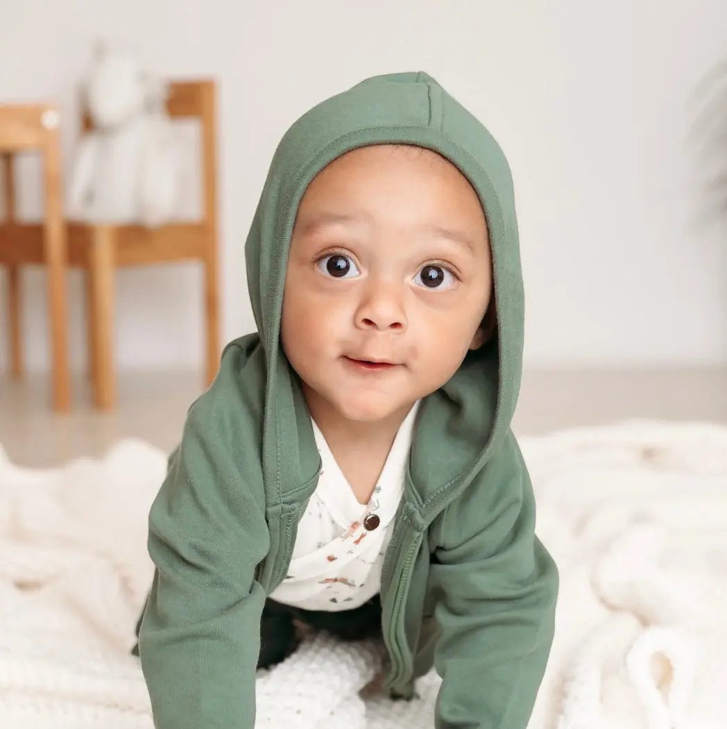 Finn + Emma hoodie | basil green - 