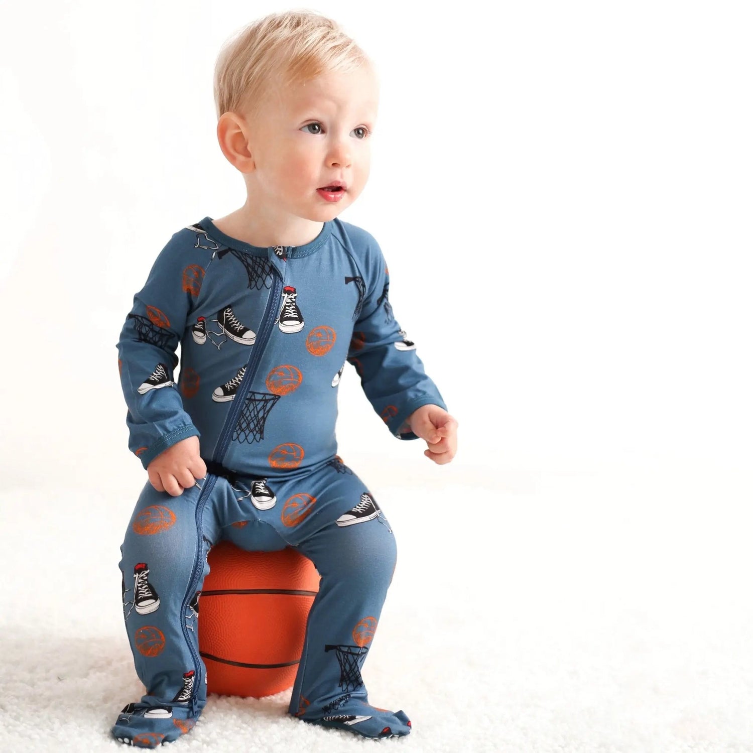 Hoops Footie - Sleeve, Baby & Toddler Clothing, Child, Toddler, Nightwear | Everetts Place