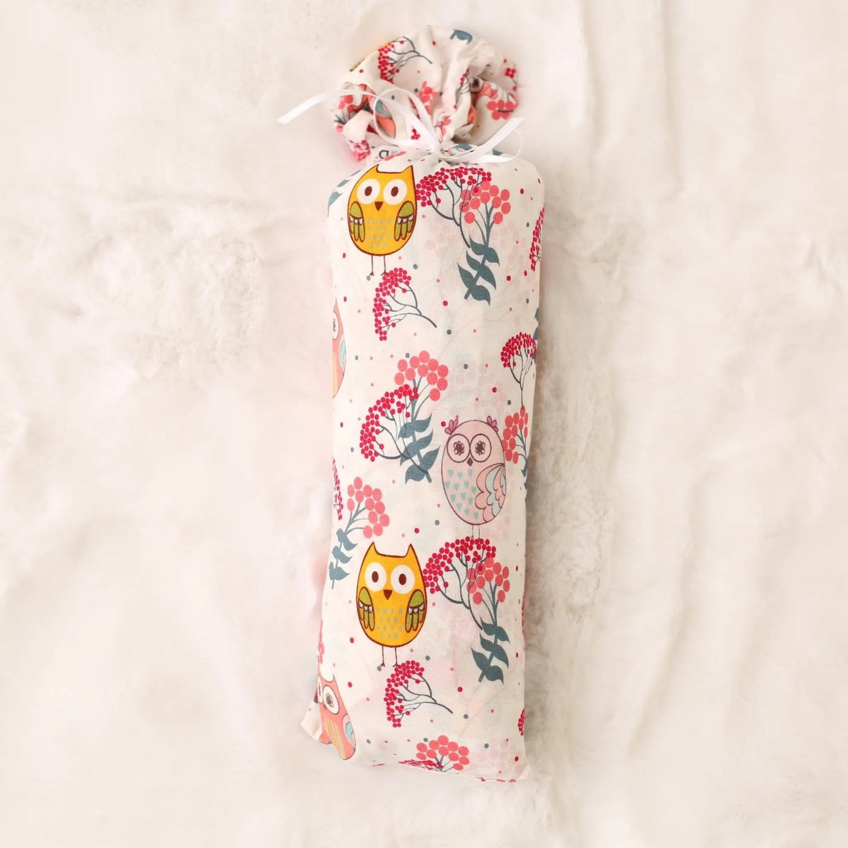 Hoot & Bloom Swaddle - Owl, Textile, Bird of prey, Linens, Pattern | Everetts Place