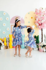 Mila & Rose ® Hop, Skip & Twirl 3/4 Sleeve Pocket Twirl Dress - 