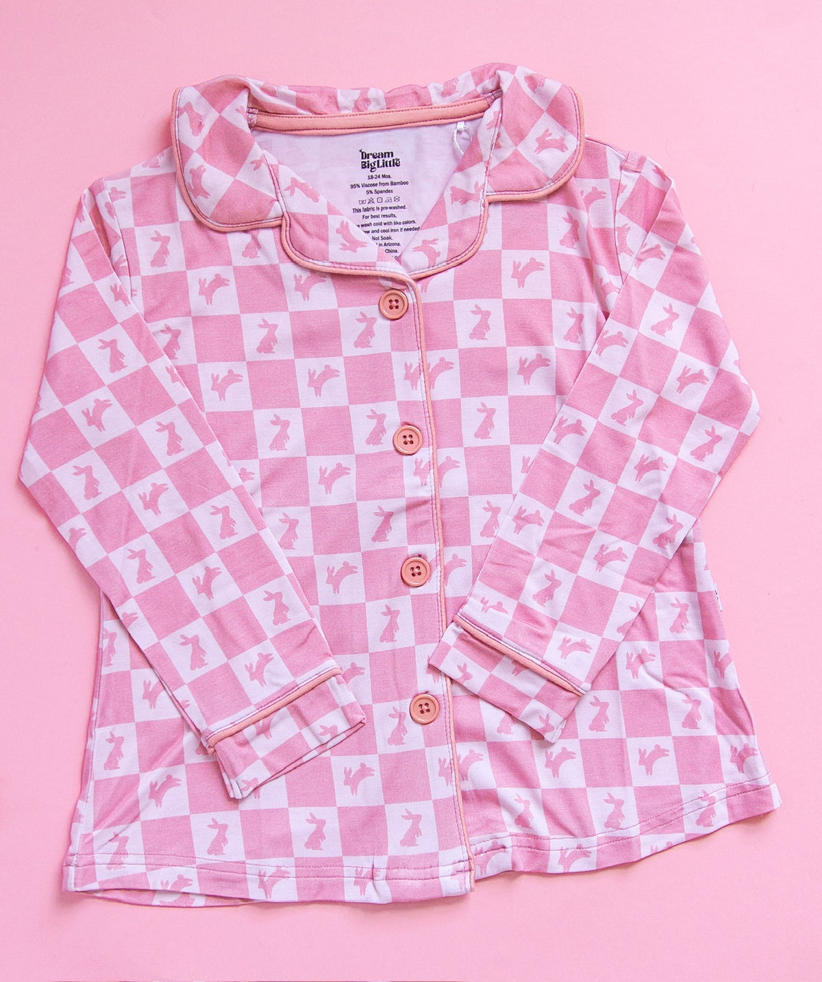 DREAM BIG LITTLE CO HOPPITY BLUSH CHECKERS GIRL'S DREAM GOWNEveretts Place