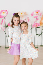 Mila & Rose ® Hoppy Easter L/S Ruffle Tee - 