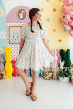 Mila & Rose ® Hoppy Easter Smocked Ruffle Dress - 