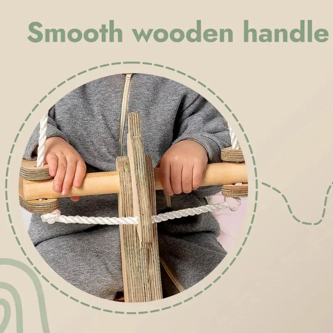 Goodevas Horse Rope Swing Montessori Toy for Kids with Sturdy Birch Plywood and Durable Multifilament Polypropylene Rope - Everetts Place Boutique - 