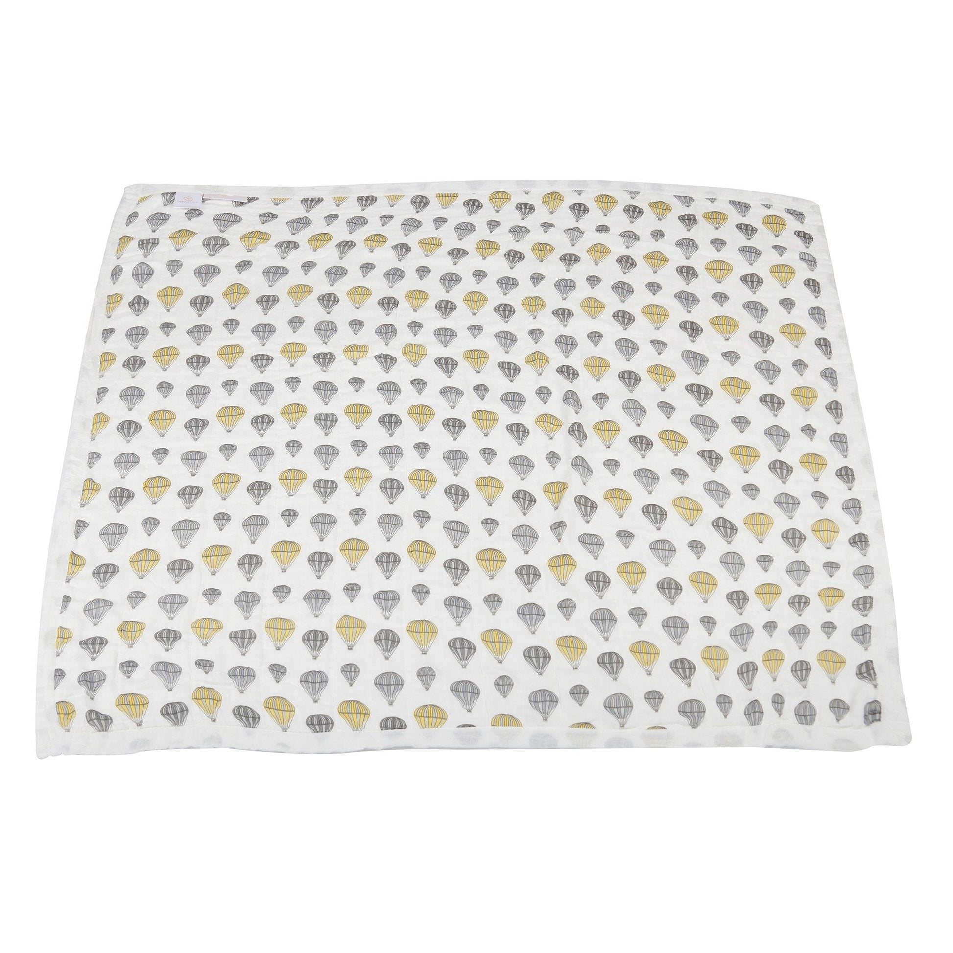 Hot Air Balloon And Northern Star Bamboo Muslin Blanket 47 Inch x 47 Inch Soft Breathable Cuddle Blanket Newcastle Classics